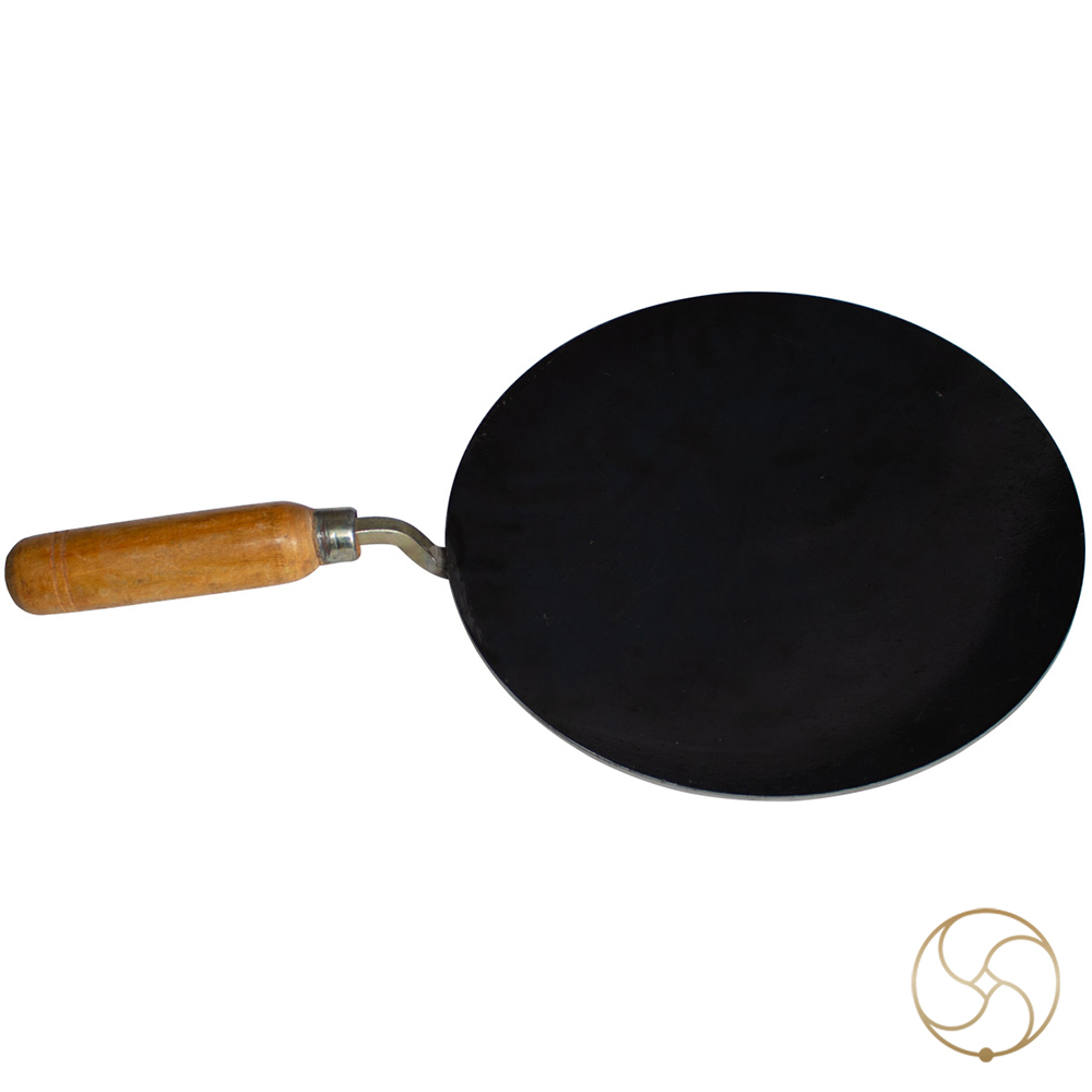 Kalay Iron Plain Dosa Tawa Single Handle 14 Inch