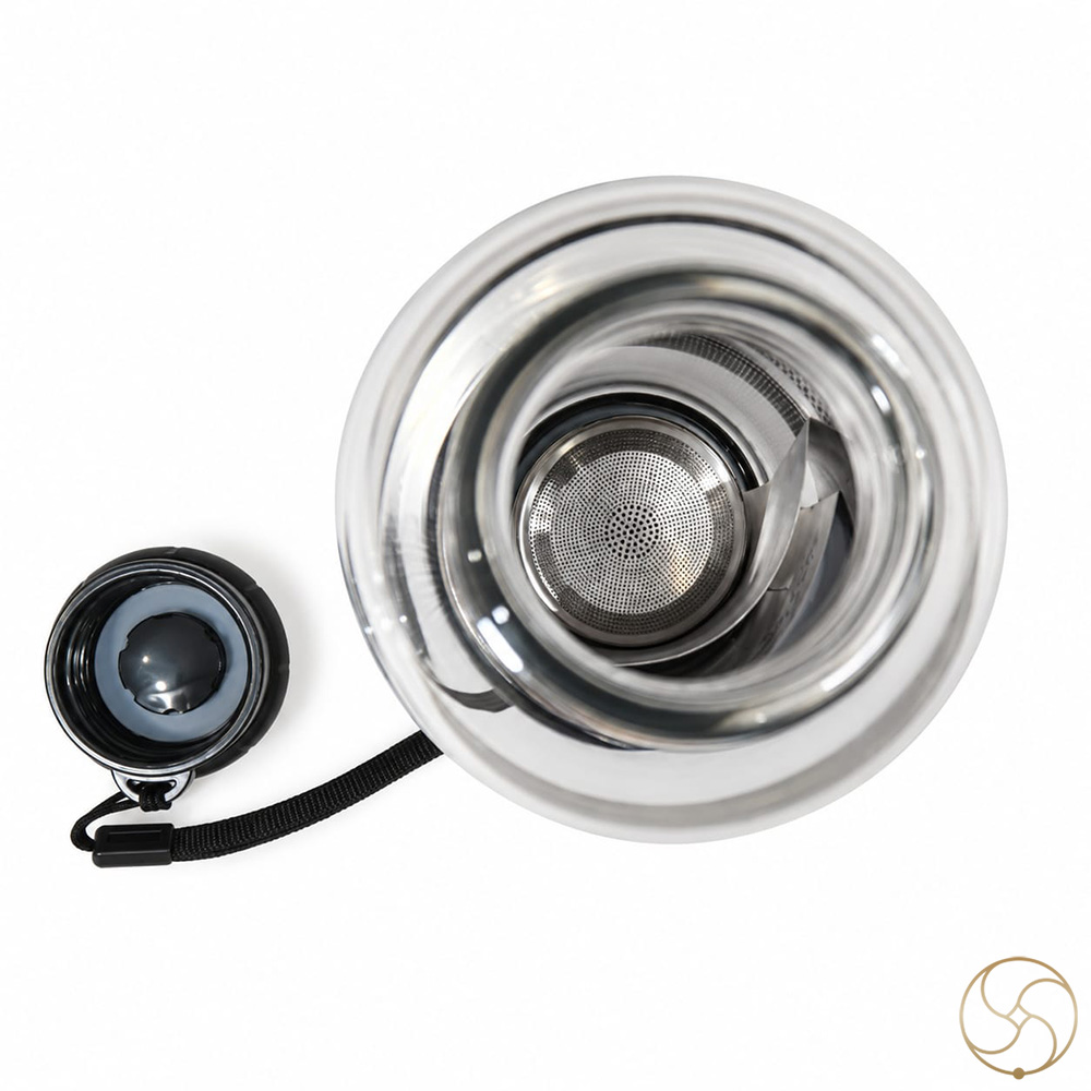 Alkaline Water Bottle with silver Coin inside