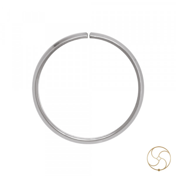 Image of 99.9% Silver Gents Sikh Bangle -  चाँदी पुरुष सिख कड़ा (80gm)