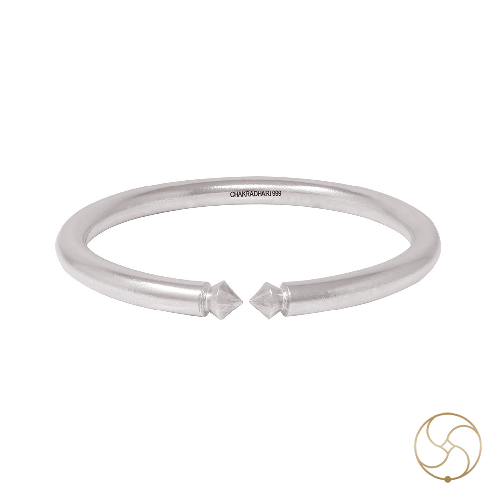 999 Silver Ladies Gumti Bangle 57 Grams -