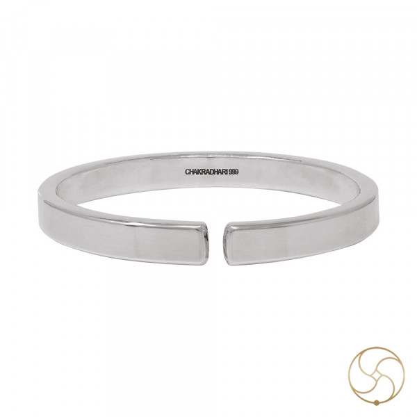 Image of 99.9% Silver Gents Flat Bangle 70 Grams - चाँदी चपटा कड़ा