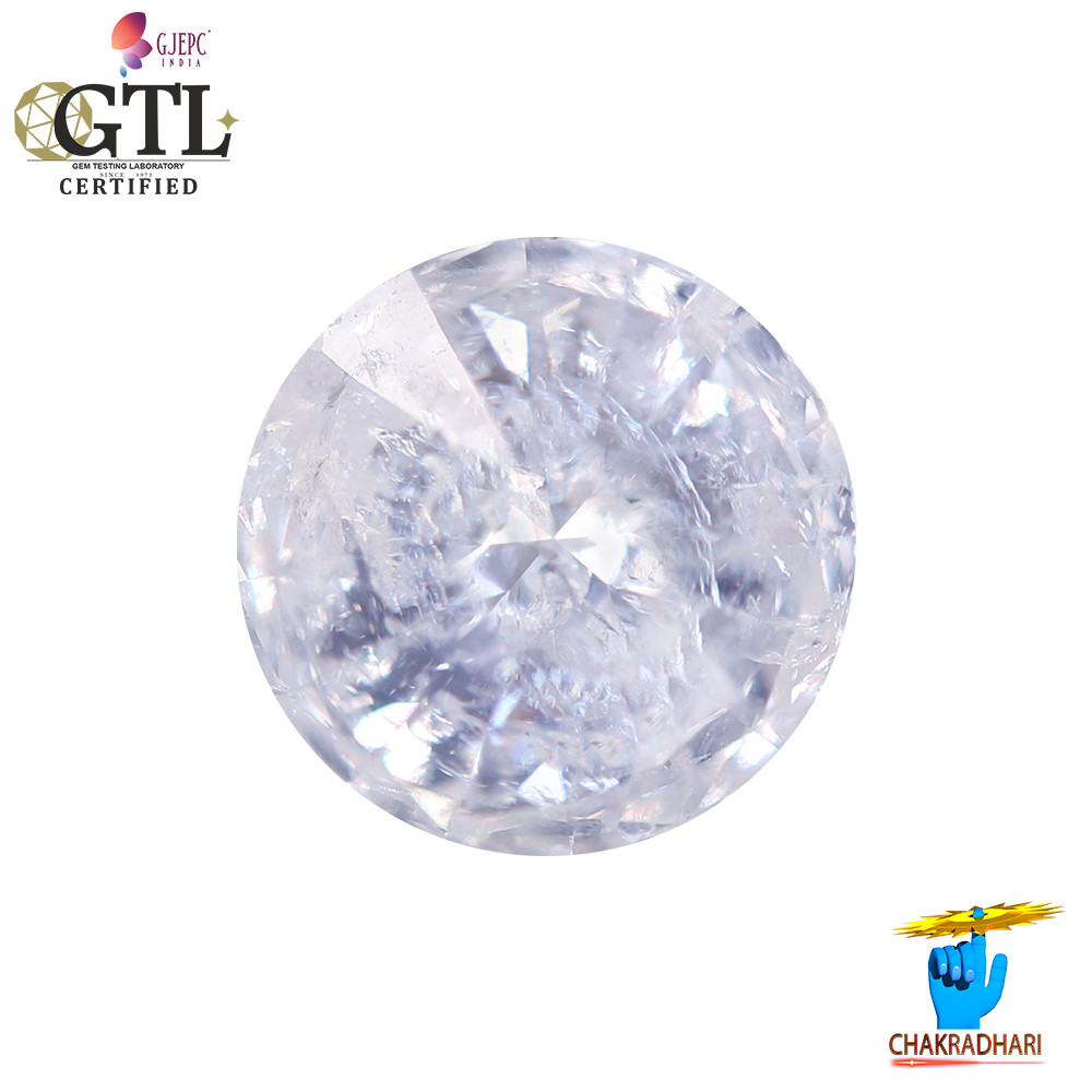 124 Carat Natural Diamond With Silver Ring Or Pendant