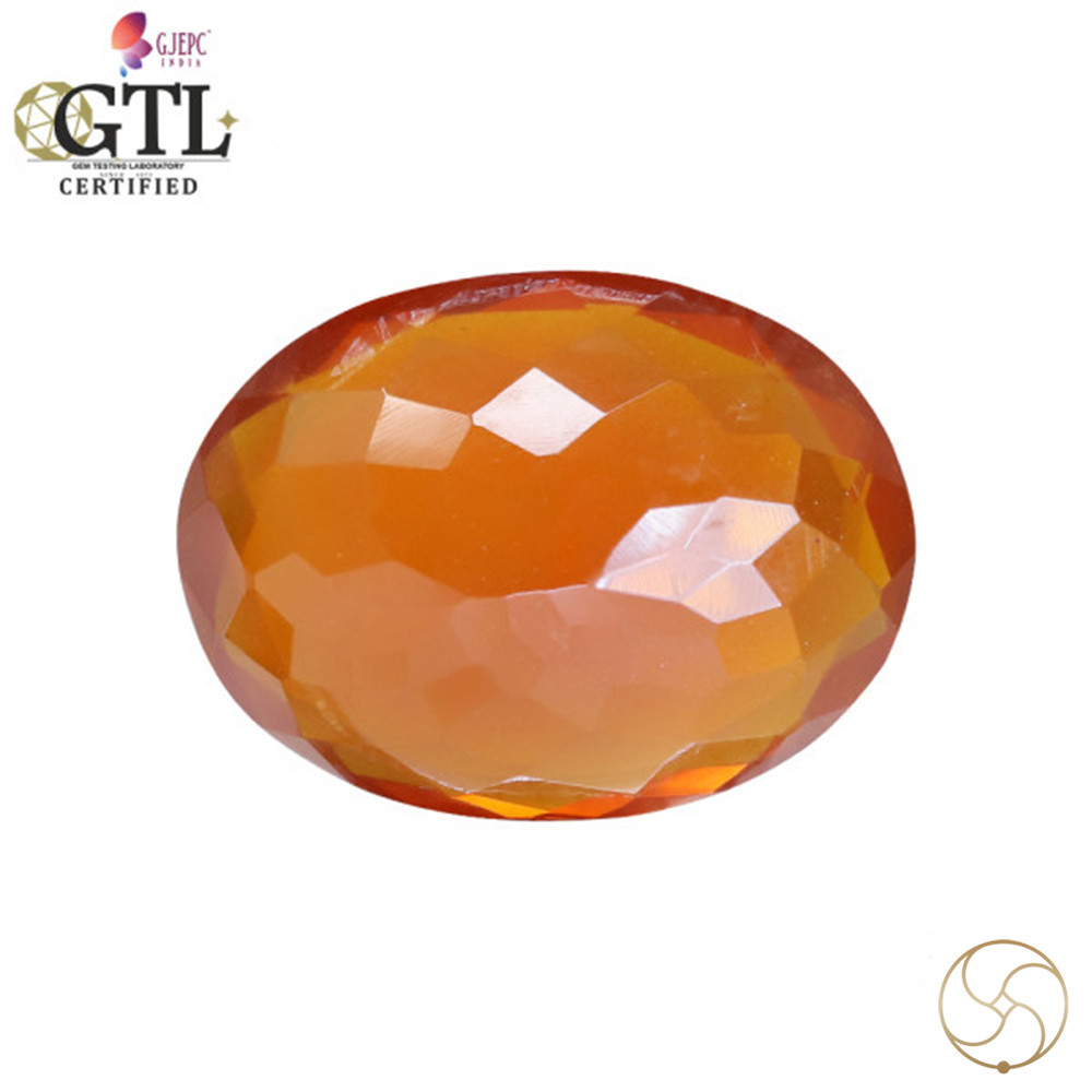 606 Carat Fire Opal Gemstone With Silver Ring And Pendant -   