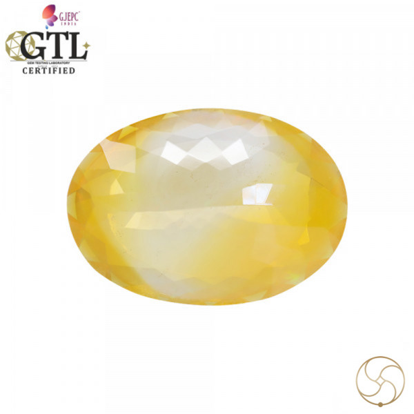 Image of 34.90 Carat Fire Opal Gemstone With Silver Ring And Pendant - ओपल अग्नि मणि