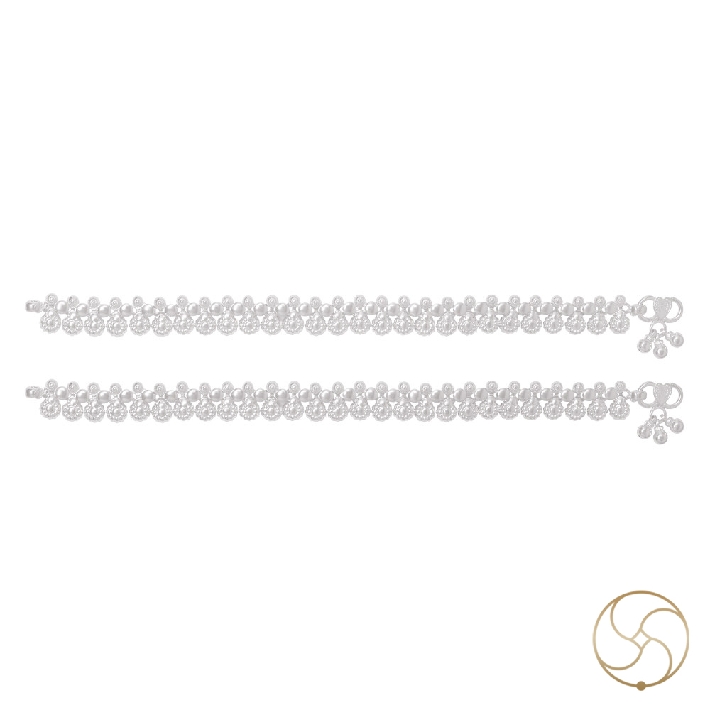 996 Silver Phulwari Payal -   