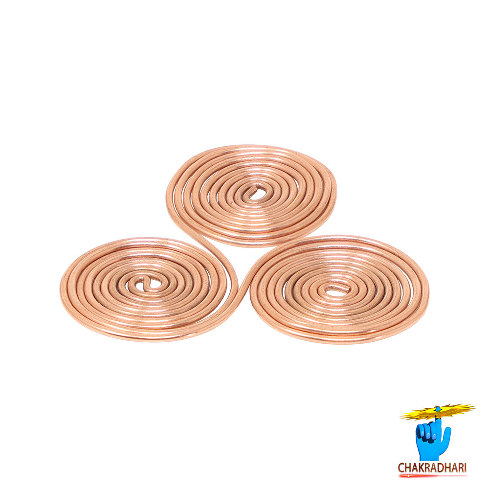 Mobile EMF Protector 999 Nepaliya Copper Small Triskelion Energy Coils 3 Pc Set -
