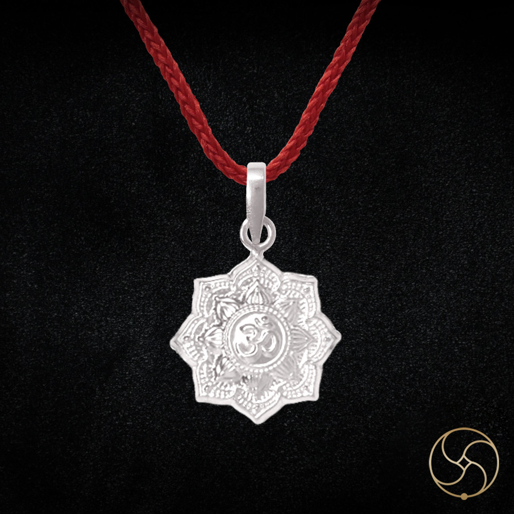 996 Silver Shikhar Om Pendant -     