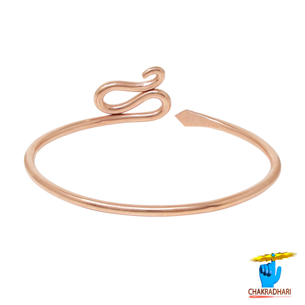 999 Nepaliya Copper Gents Snake Leg bangle -       35gm