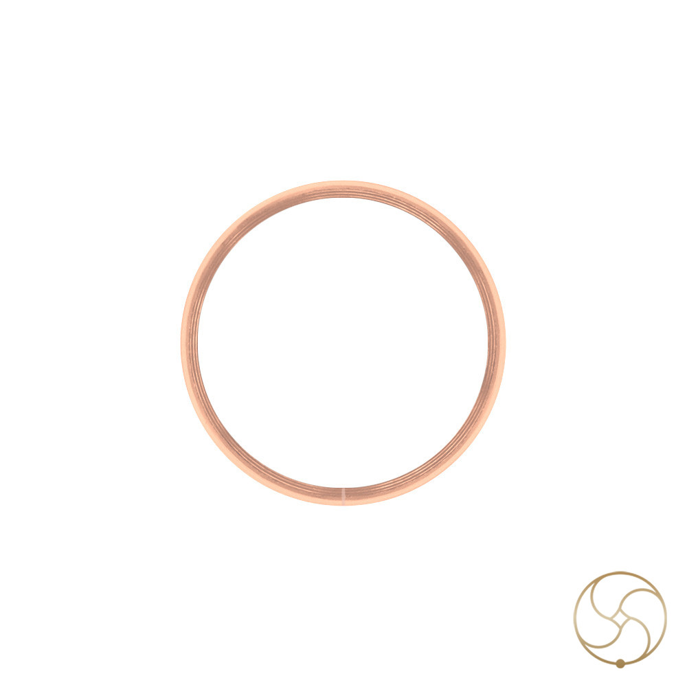 Nepaliya Copper Half Round Lathe Ring  As Per Ayurveda