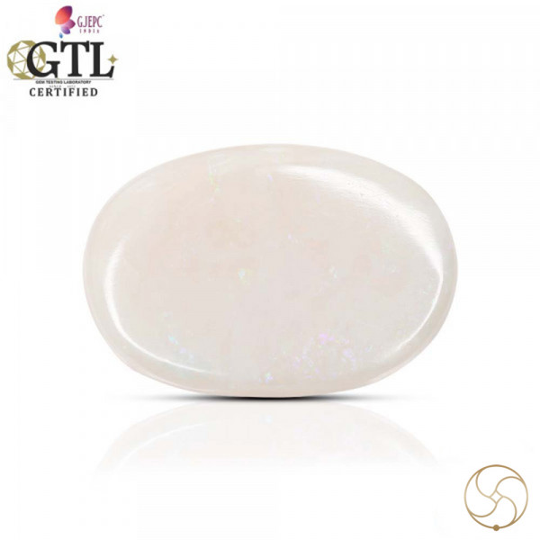 Image of 10.67 Carat Opal Gemstone With Silver Ring And Pendant - ओपल रत्न