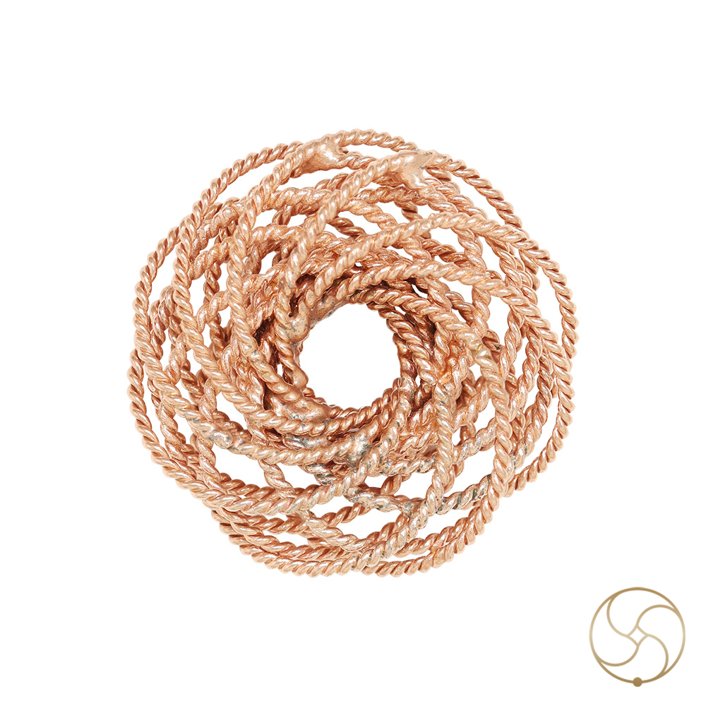 999 Pure Nepaliya Copper Tensor Torus Double Rodin Coil - Double Sided Vortex