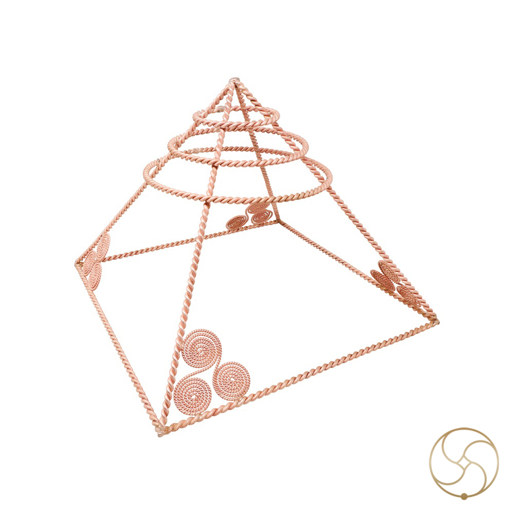 999 Pure Nepaliya Copper Tensor Pyramid