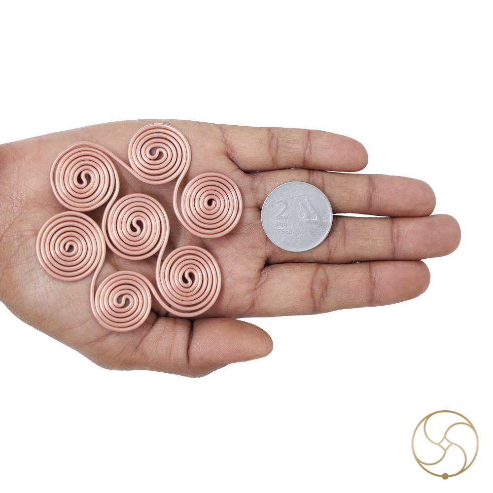 999 Nepaliya Copper EMF Protector 7 circle  Triskelion Energy Coil -       