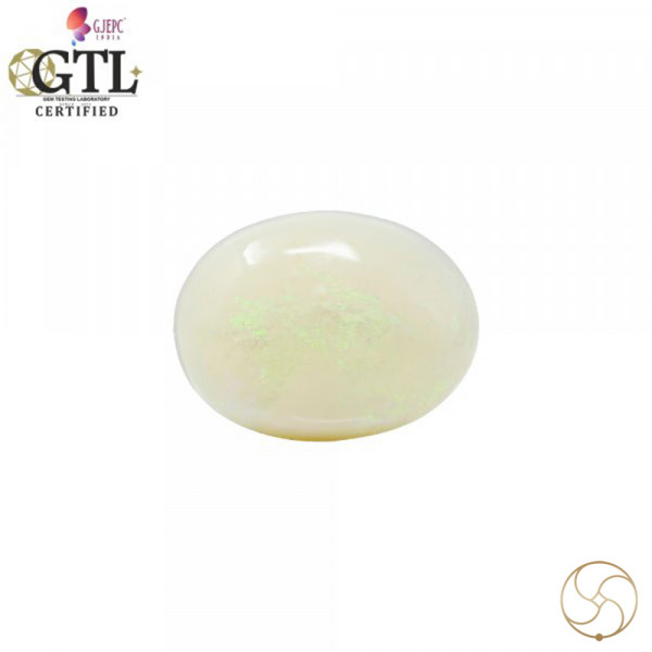 Image of 10.44 Carat Opal Gemstone With Silver Ring and Pendant - ओपल रत्न
