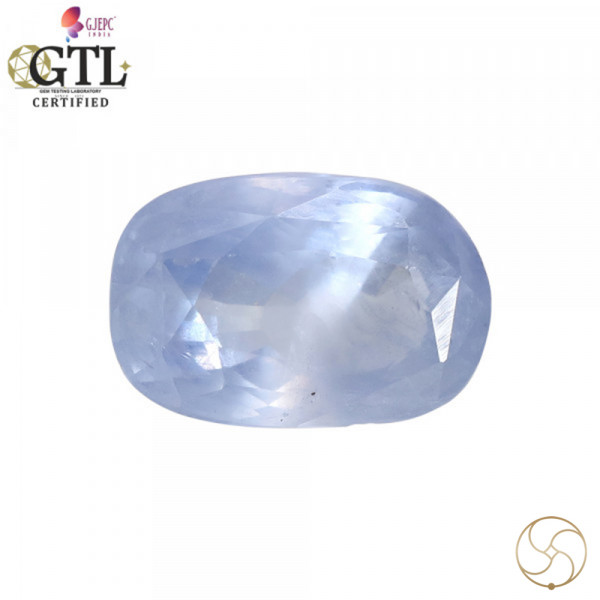Image of 5.06 Carats Blue Sapphire Gemstone With Ring Or Pendant - नीलम रत्न