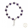 99.9% Silver  Amethyst Bracelet For Male And Female -  चाँदी कटैला चट्टान वलय स्त्री पुरुष हेतु