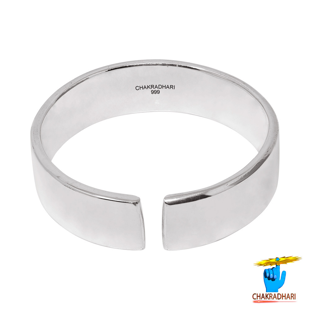 999 Silver Double Flat Bangle 135 Grams -