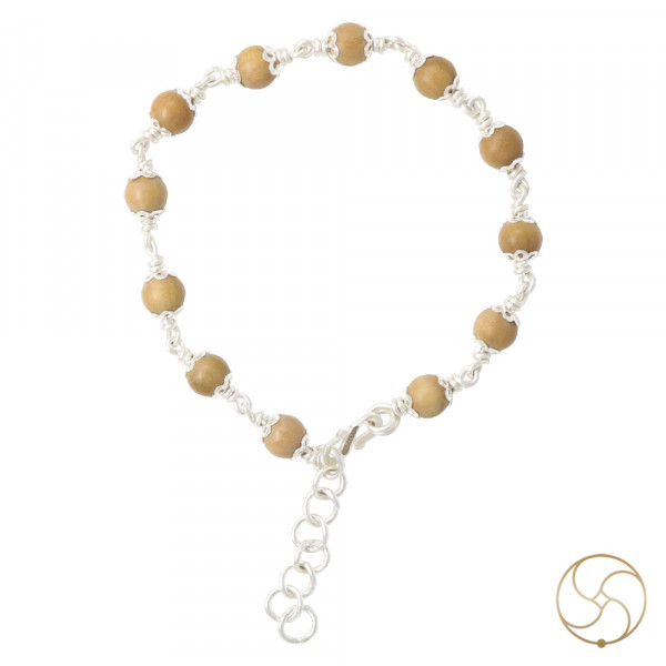 Image of 99.9% Silver Sandalwood Bracelet For Male And Female - चाँदी चन्दन वलय स्त्री पुरुष हेतु