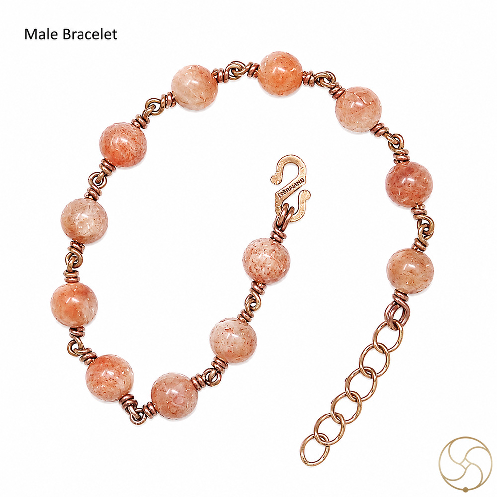 Nepaliya Copper Sun Stone Bracelet