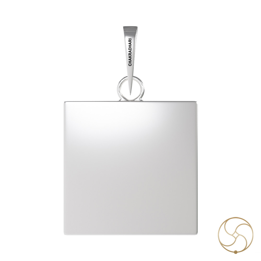 996 Silver Square Pendant - 75gm