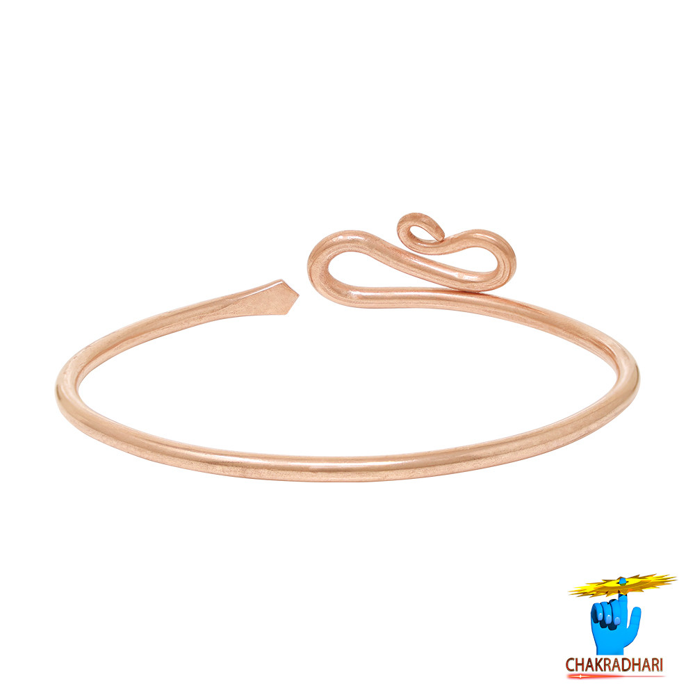 999 Nepaliya Copper Ladies  Gents Snake Leg bangle -         35gm