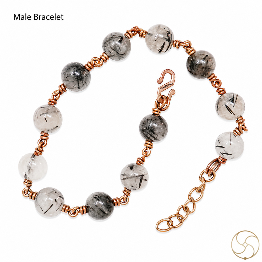 Nepaliya Copper Black Rutile Bracelet