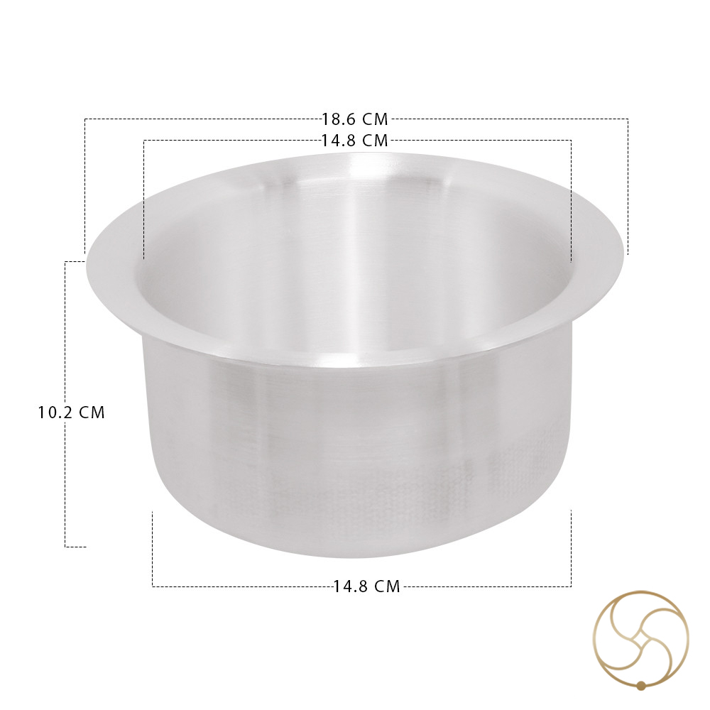 1100ml or 1550ml 999 Silver Bhagoni -