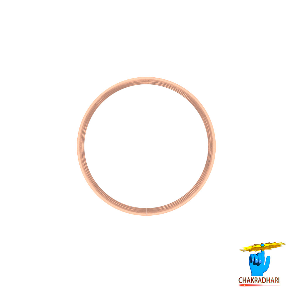 999 Nepaliya Copper Half Round Lathe Ring As Per Ayurveda- 5gm