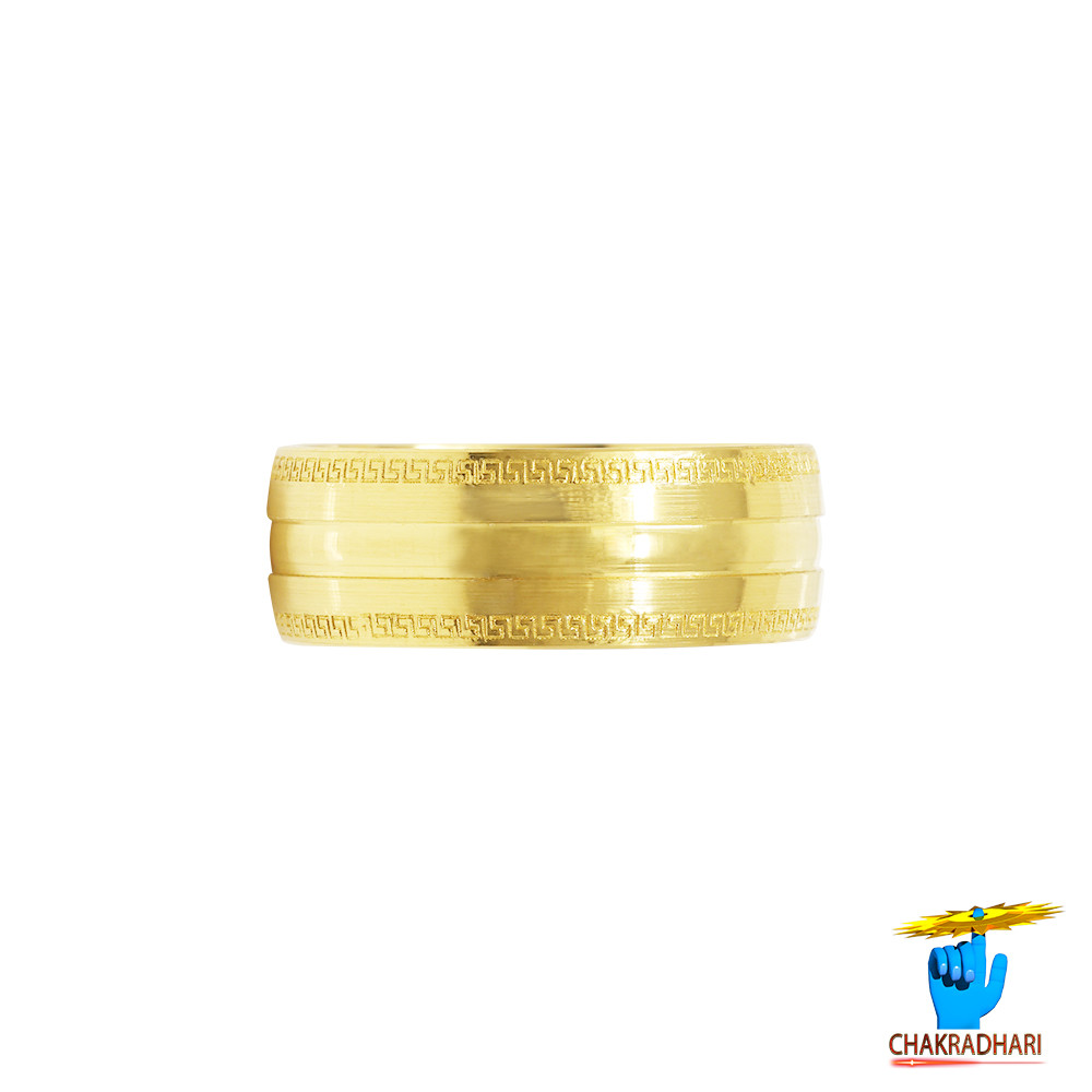 999 Gold with Eternal flow symbol ring  -      15gm