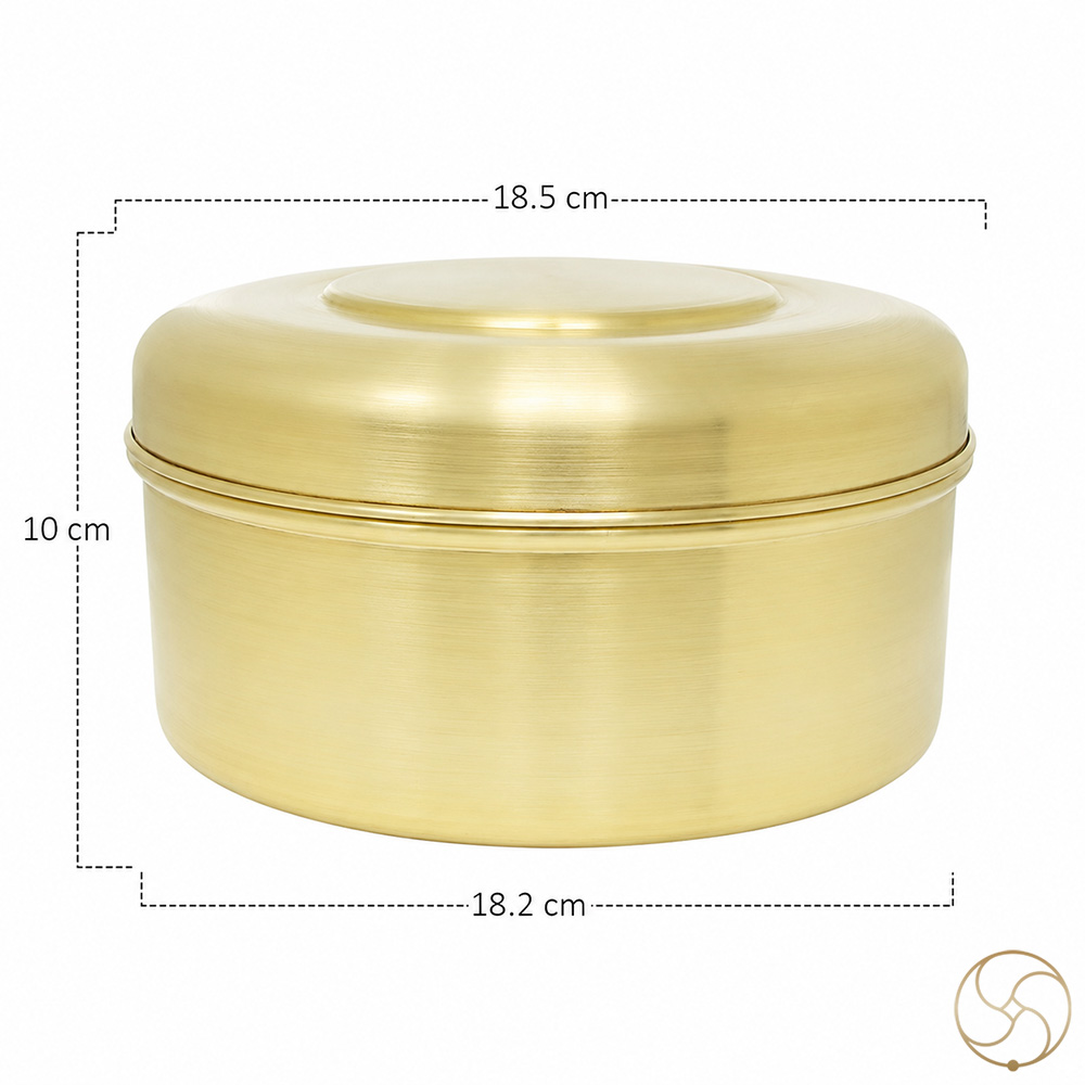 Pure Ritika Brass Spice Storage Box