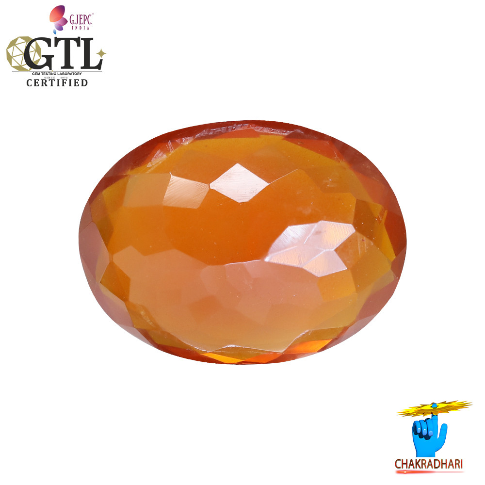 606 Carat Fire Opal Gemstone With Silver Ring And Pendant -   