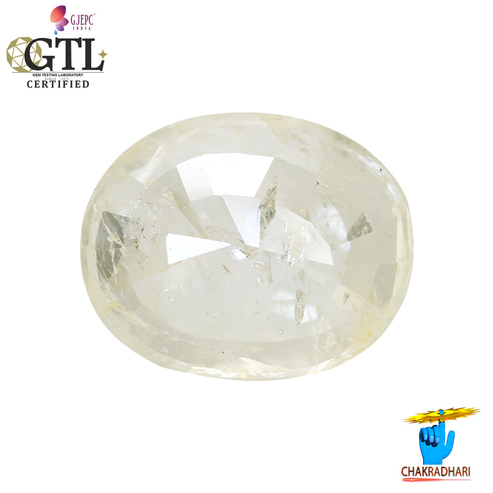 493 Carats Yellow Sapphire Gemstone With Ring Or Pendant -   