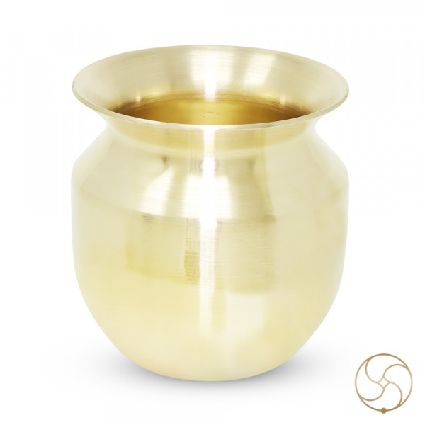 Image of 835ml Ritika Brass Naspati Lota (570gm) - रितिका पीतल नासपाती लोटा