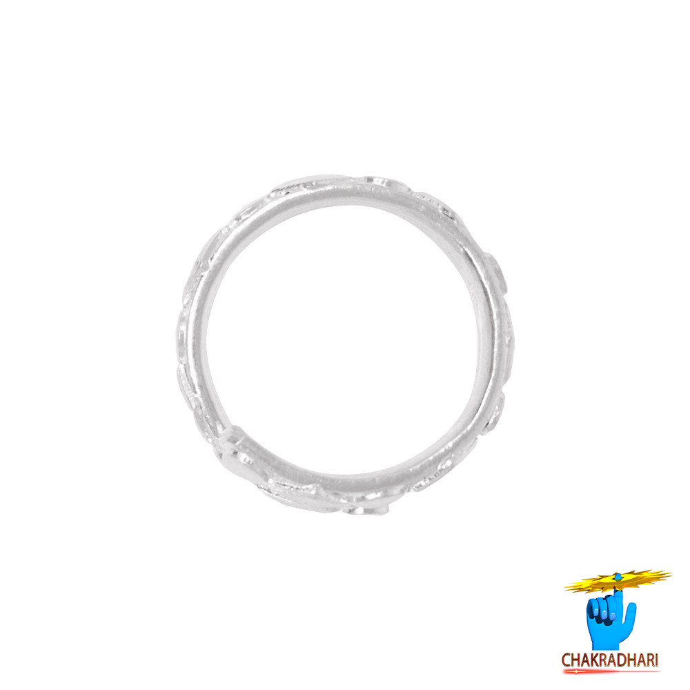 999  Silver Katli Chakka Leg Finger Toe Ring Pair -            76gm