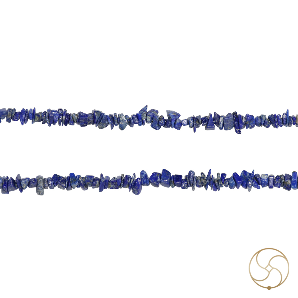 Lapis Lazuli Chips Wearing Mala -