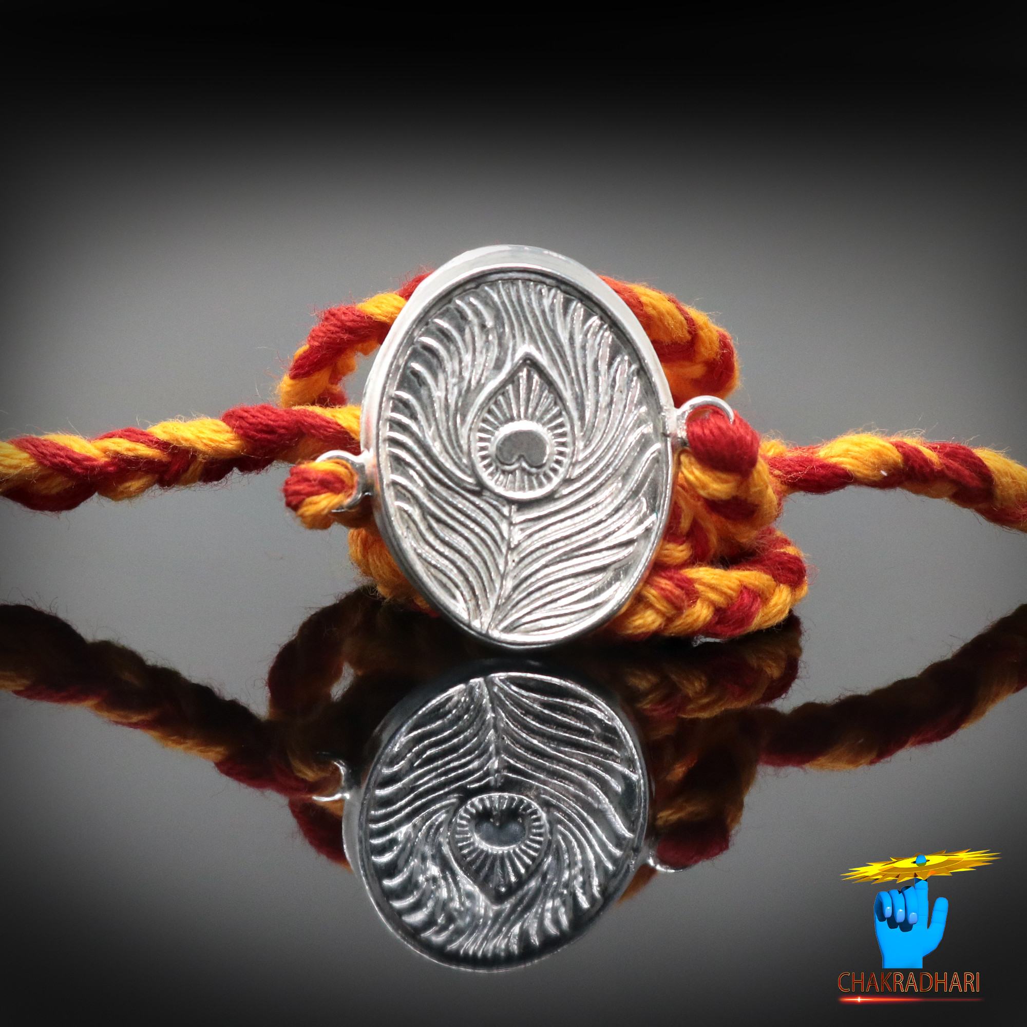 999  Silver Mayur Pankh Rakhi -    