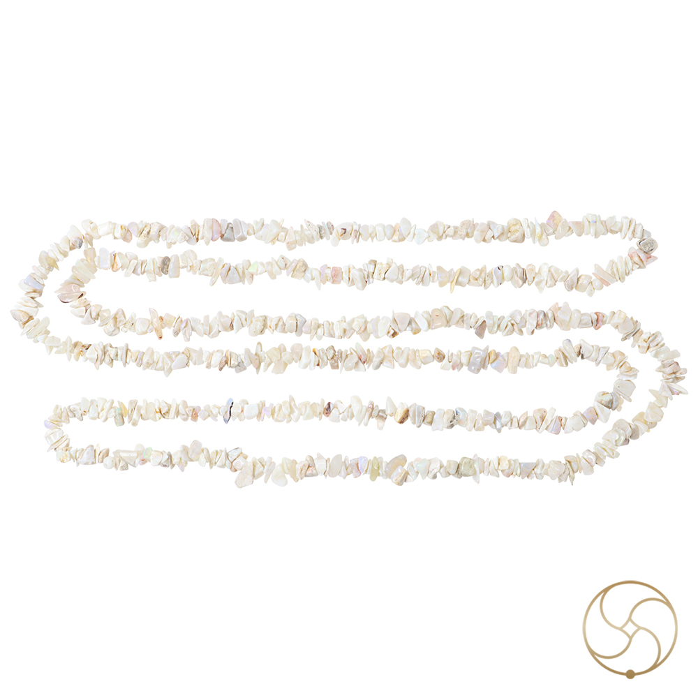 Opal Chips Wearing Mala -
