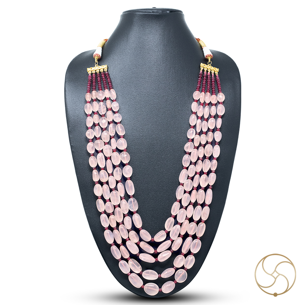 Rose Quartz Necklace -    