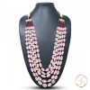 Rose Quartz Necklace - गुलाबी स्फटिक रानी हार