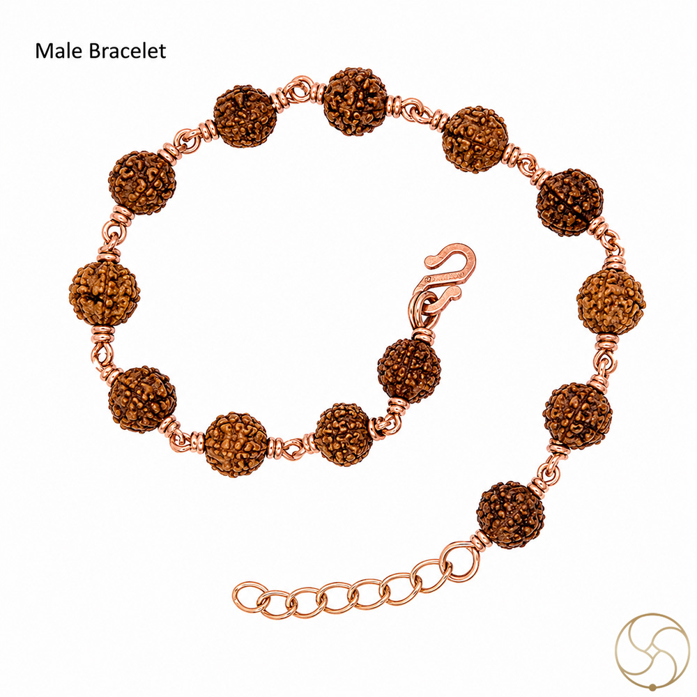Nepaliya Copper Rudraksha Bracelet