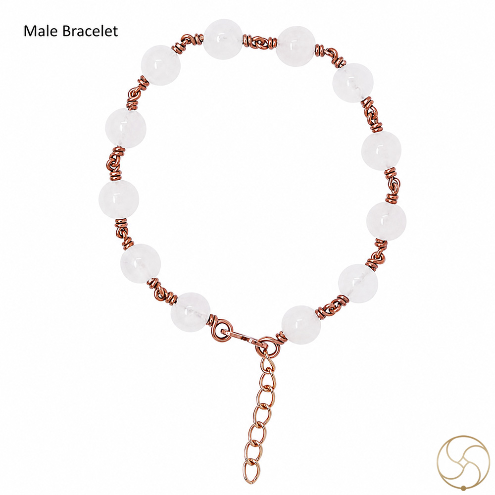 Nepaliya Copper Rose Quartz Round Beads Bracelet