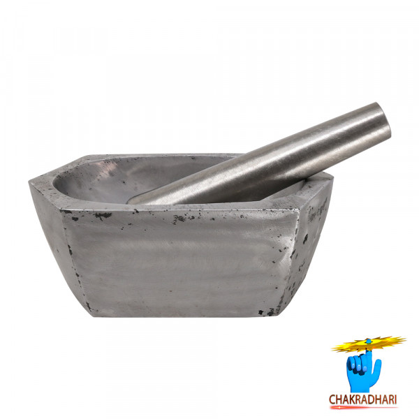 Image of 99.9% लौह तप्त खरल - Heating Iron Mortar  Pestle (15.6kg)