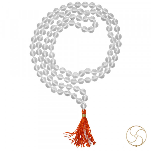 Image of Sphatik Mala108 + 1 Beads –for Jaap or Wearing 8mm or 6mm
