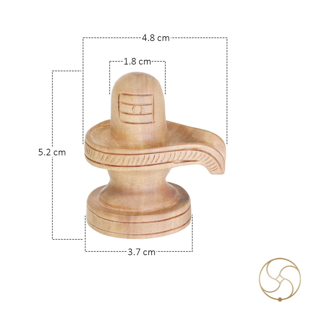 Divine White Sandalwood Shivling -    