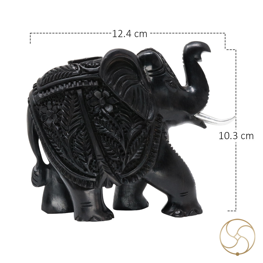 Ebony Divine Up Trunk Elephant -      