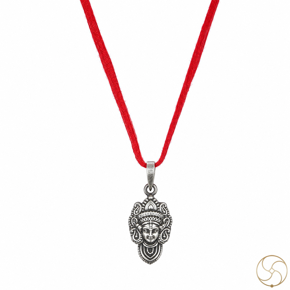 996 Silver Durga Maa Pendant
