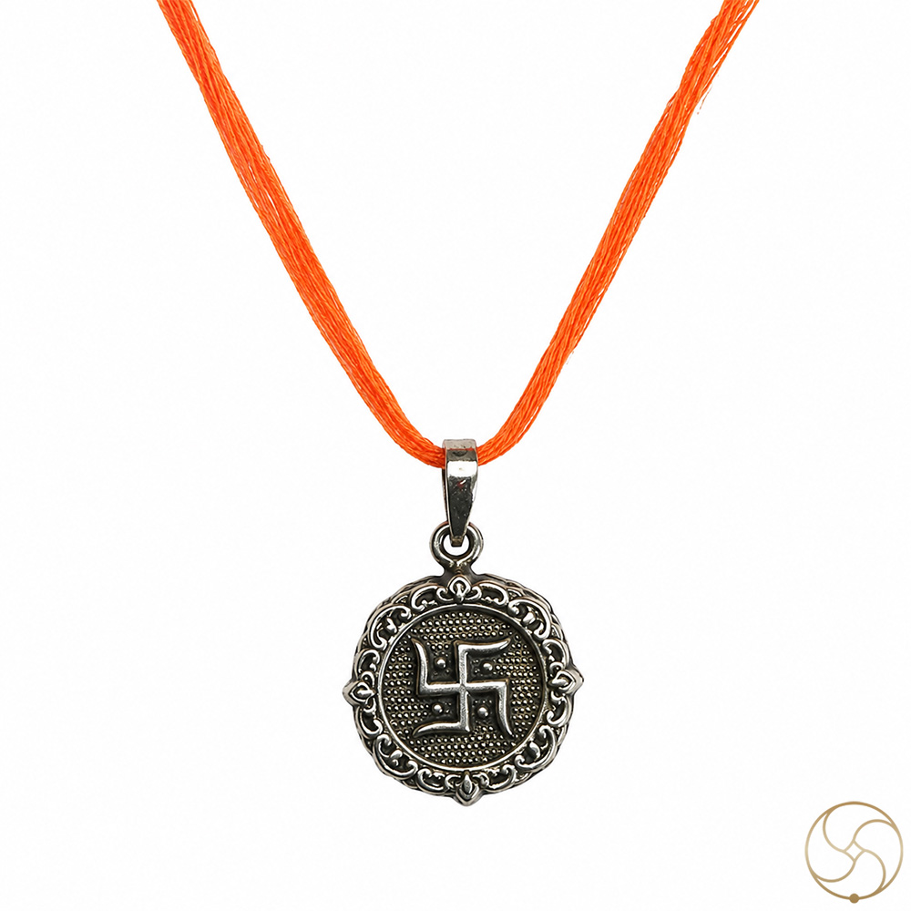 996 Silver Swastik Pendant