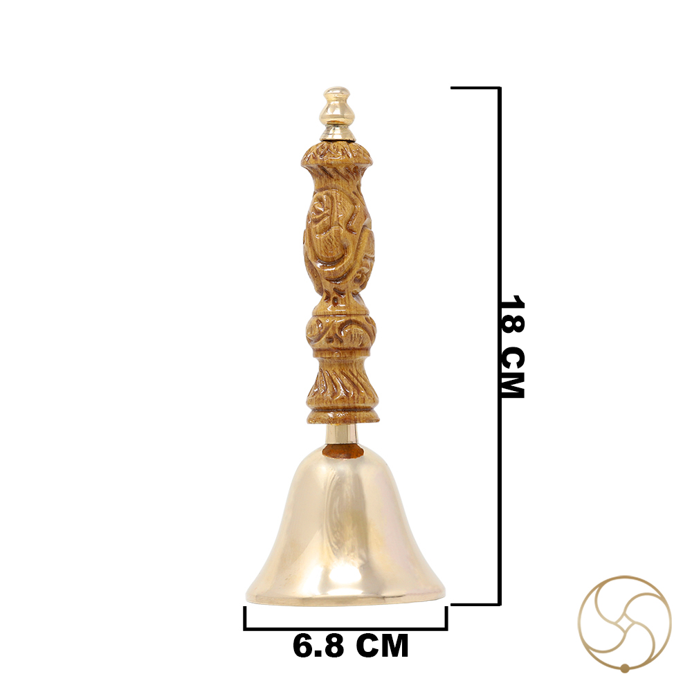 Phool Bronze Vishal Puja Bell -