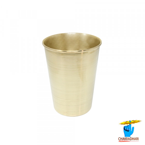 Image of 300 ml Ritika Brass Glass - रीतिका पीतल ग्लास (128 gm)