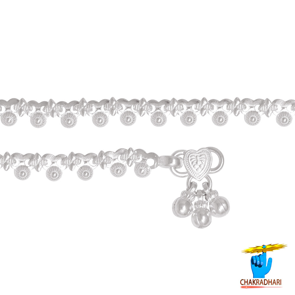 996 Silver Childrens Anklet-   